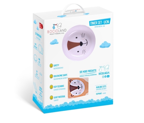 Bocioland Zestaw Naczyń 5 Elementów Lew