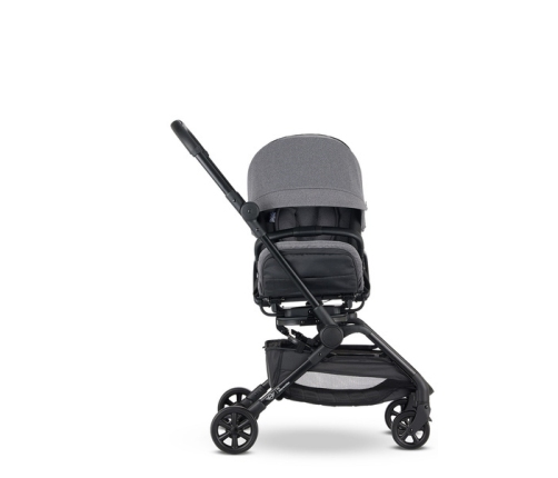 Mini by Easywalker Buggy Turn Kompaktowy Wózek Spacerowy z Obrotowym Siedziskiem 360 Soho Grey