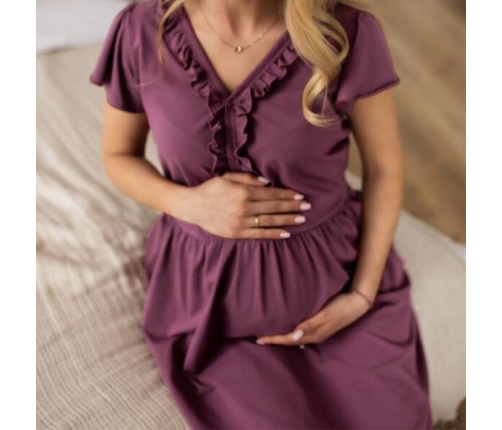 Eevi Linda Koszula Ciążowa Winogronowa Rozmiar M