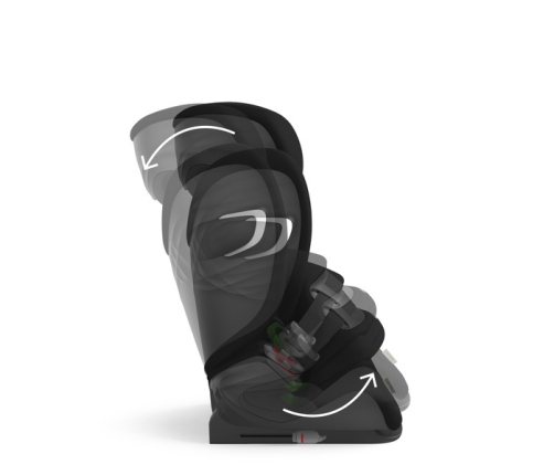 Cybex Pallas G I-Size Moon Black 2023 Bērnu autosēdeklis 9-50 kg + Vasaras pārvalks