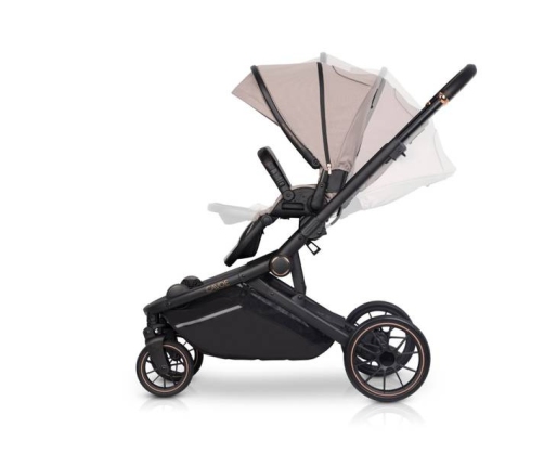 Cavoe Avec 2024 Wózek Głęboko-Spacerowy Bliźniaczy 2w1 Taupe