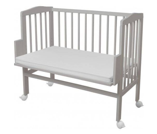 Waldin Łóżeczko Dostawne 2w1 z Wyposażeniem 38 Grey / Niebieski