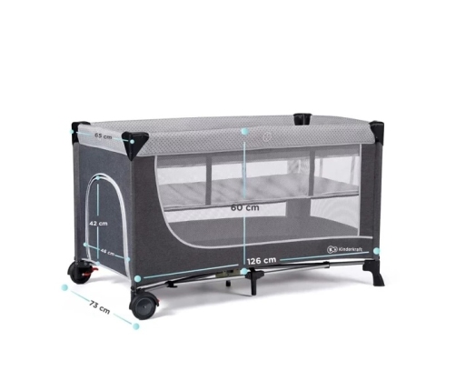 Kinderkraft Leody Łóżeczko Turystyczne Grey