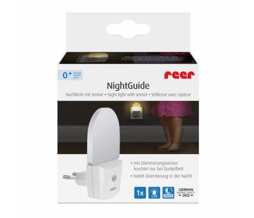 REER Lampka Nocna NightGuide LED Czujnik Zmierzchu