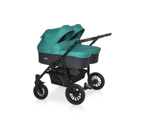 Riko Basic Saxo Wózek Bliźniaczy Głęboko-Spacerowy 01 Lagoon