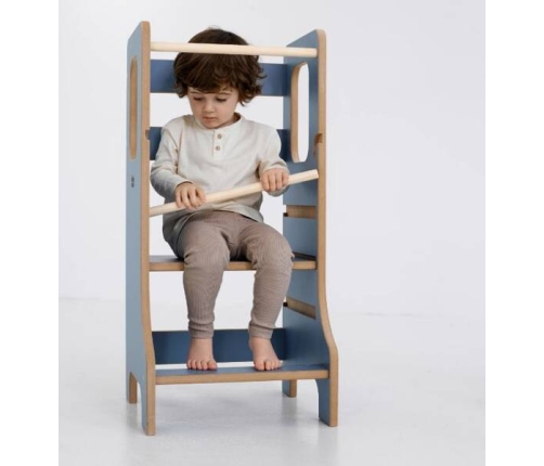 Baby Wood Slim M Kitchen Helper Błękitny