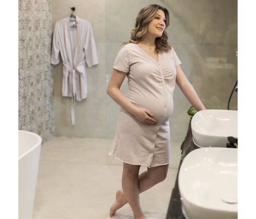 Eevi Mary Koszula Beżowa Melange S