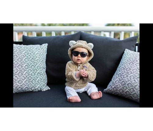 Babiators Navigator O-NAV001-S Smoke Lens Rozmiar 0-2+ Jet Black