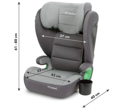 Kidwell Weston Fotelik Samochodowy 15-36kg Dark Grey