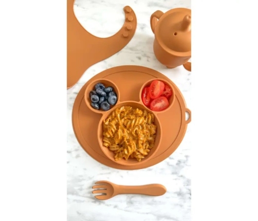 MYROYS Talerzyk z Przyssawką Brązowy