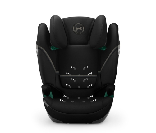Cybex Solution S2 I-Fix Fotelik Samochodowy 15-50 kg Moon Black 2023 + BabySafe Organizer + Babysafe Nakładka Na Pas