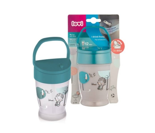 Lovi Freestyle Kubek ze słomką 250ml 12m+  35/354 Lovely Boy