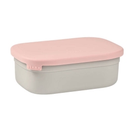 Beaba Lunchbox Ze Stali Nierdzewnej z Pokrywką i Osłoną Powder Pink