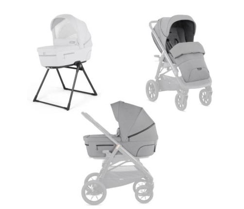 Inglesina Aptica XT Duo Wózek Głęboko-Spacerowy + Stojak Na Gondolę Horizon Grey