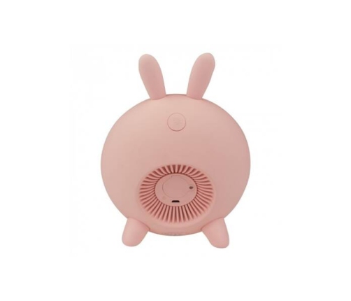 MARY'S Budzik z Lampką Nocną Led Rgb Różowy Królik