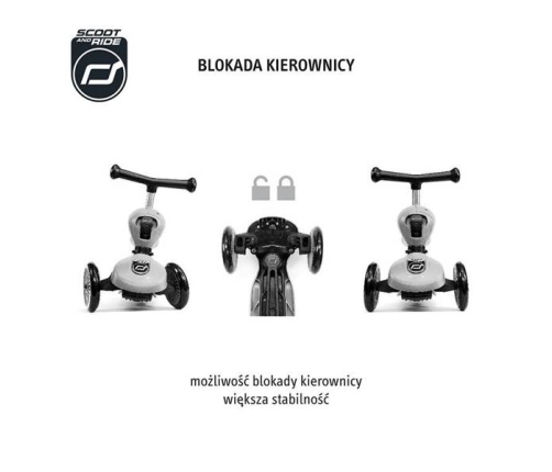 Skrejritenis Bērniem ar sēdekli Scootandride Highwaykick 2in1 Steel