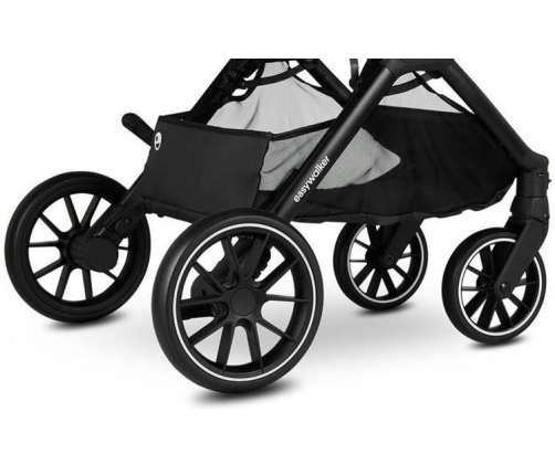 Easywalker Jackey XL Samoskładający się Wózek Spacerowy z Kołami XL Shadow Black