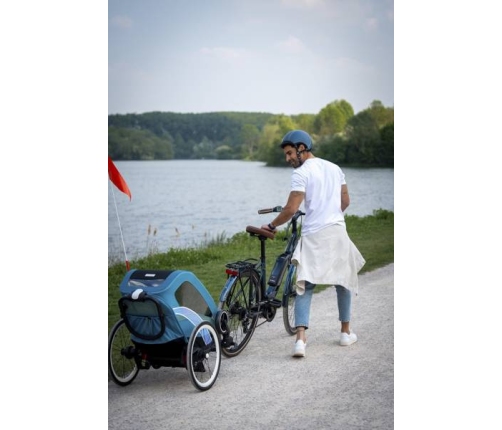 Cybex Zeno Bike Light Pink Спортивная коляска для бега Лыж - Велосипедный прицеп 4in1