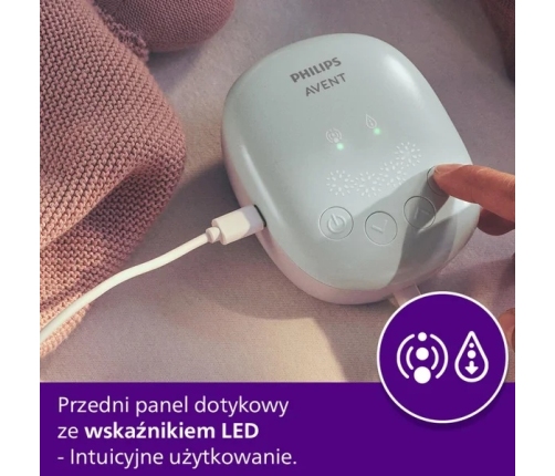 Philips Avent Laktator Mid end Daisy SCF323/11 + Smoczek SCY962/01