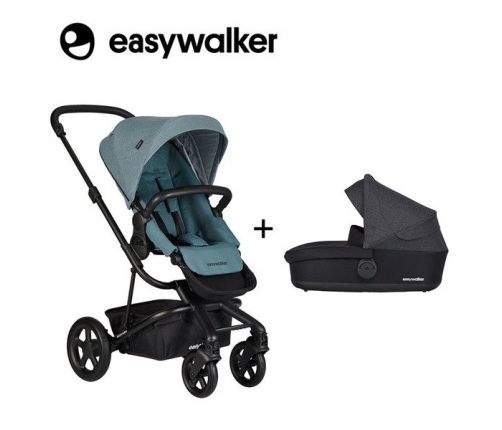 Easywalker Harvey 2 Wózek głęboko-spacerowy (zawiera stelaż, siedzisko z budką i pałąkiem)  Ocean Blue