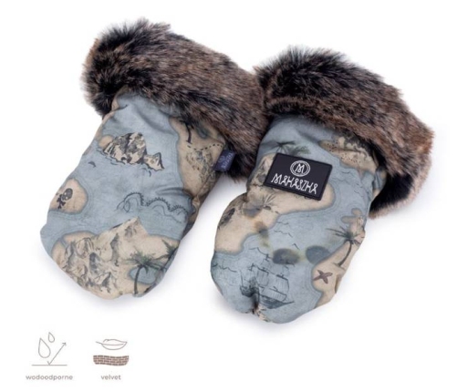 Makaszka Rękawice do Wózka Treasure Islands