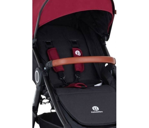 Petite&Mars Budka i Nakładki Do Wózka Street+ Deep Ruby