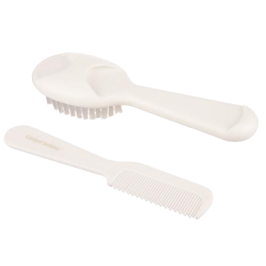 Canpol Babies Szczotka i grzebień dla niemowląt 56/160 White oiled
