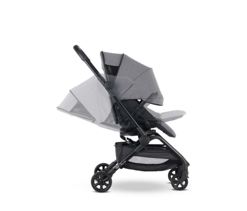Mini by Easywalker Buggy Turn Kompaktowy Wózek Spacerowy z Obrotowym Siedziskiem 360 Soho Grey
