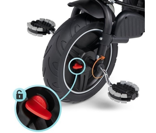 Детский трехколесный велосипед Kinderkraft Spinstep 5in1 Platinum grey