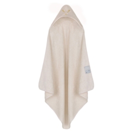 Piapimo TowelPower Ręcznik Kąpielowy z Kapturkiem Bambusowo-Bawełniany 90x90cm z Haftem Piaskowy