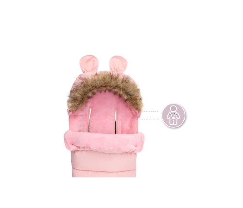 MoMi Śpiworek do Wózka Różowy