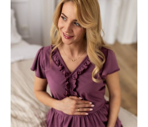 Eevi Linda Koszula Ciążowa Winogronowa Rozmiar M