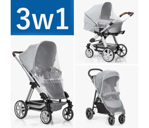 Reer Moskitiera do Wózka, Gondoli, Spacerówki 3w1 Biała