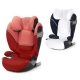 Cybex Solution S2 I-Fix Hibiscus Red 2023 Bērnu autosēdeklis 15-50 kg + Vasaras pārvalks