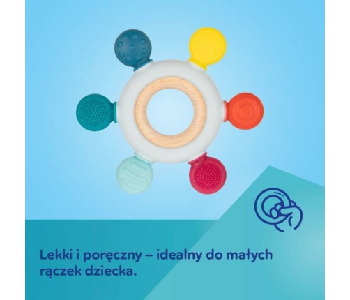 Canpol Babies Gryzak Drewniano-Silikonowy Dla Niemowląt Krab 80/306