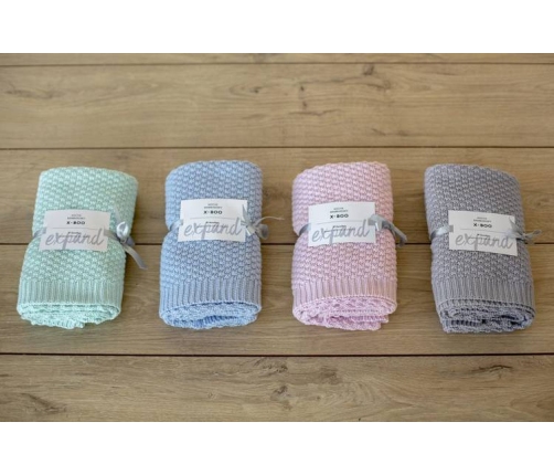 X-Lander X-Boo Bambusowo-Bawełniany Kocyk Snowdrop Blue