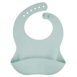 Canpol Babies Śliniak Silikonowy z Kieszonką 51/030_gre Zielony