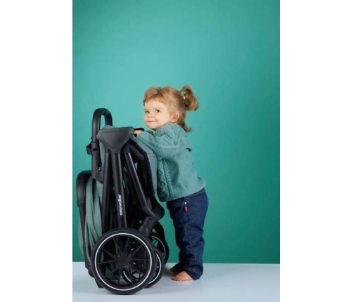 Easywalker Jackey XL Samoskładający się Wózek Spacerowy z Kołami XL Shadow Black