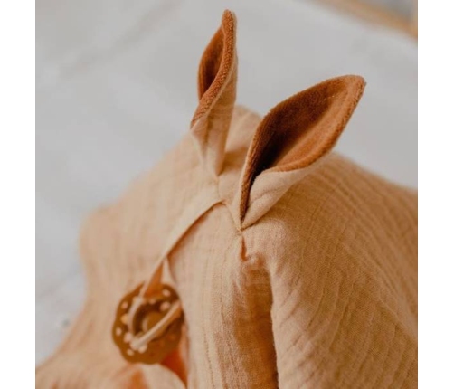 Bibs Cuddle Cloth Kangoroo Pieluszka Przytulanka z Zawieszką Na Smoczek Desert Sand