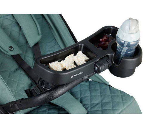 Easywalker Jackey XL Samoskładający się Wózek Spacerowy z Kołami XL Shadow Black