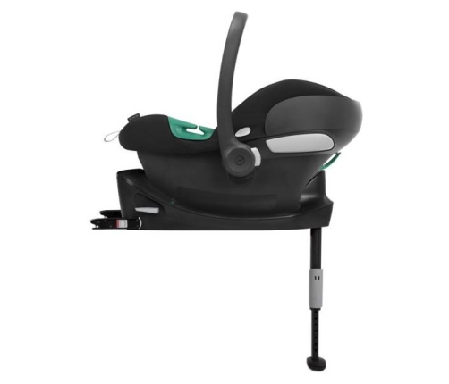 Cybex Aton B2 i-Size Fotelik Samochodowy 0-13kg Volcano Black + Tapicerka Letnia + Baza One + Cybex SensorSafe + Śpiworek Black Satin