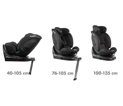 Kidwell GOCAR Fotelik Samochodowy 9-25 kg Black