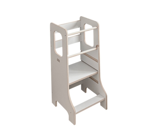 Baby Wood Slim M Kitchen Helper Szary