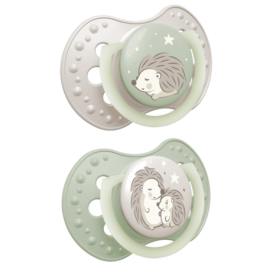 Lovi Night&Day Hedgehog Smoczek Silikonowy Dynamiczny 6-18m 2 szt 22/930