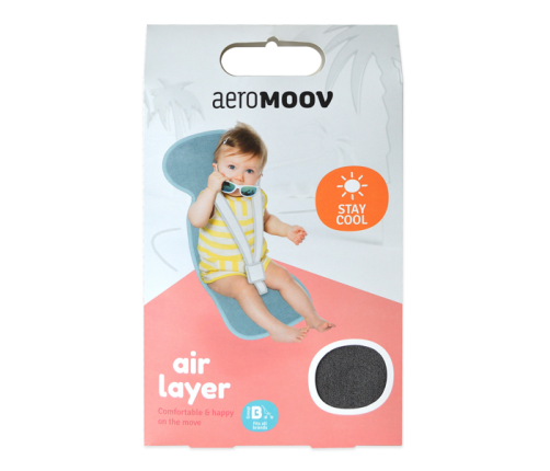 Pretsviedrēšanas Ieliktnis autosēdeklim 15-36 kg un ratiem AeroMoov Air Layer Anthracite