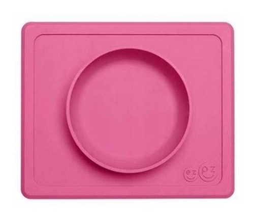 EZPZ Silikonowa Miseczka z Podkładką 2w1 Mini Bowl Różowa