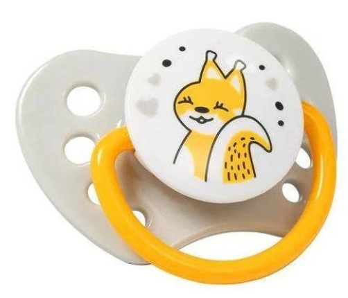 Babyono 1226/02 Smoczek Anatomiczny Silikonowy 2 Sztuki 3-6 M-cy Natural Nursing 1226/02