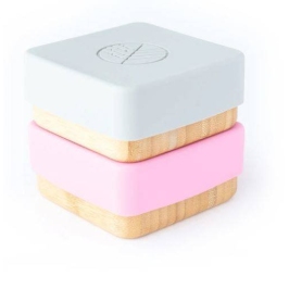 Ecorascals Bambusowe Pojemniki Na Przekąski 2 szt. Szaro-różowy Ecorascals Bambusowe Pojemniki Na Przekąski 2 szt. Szaro-różowy