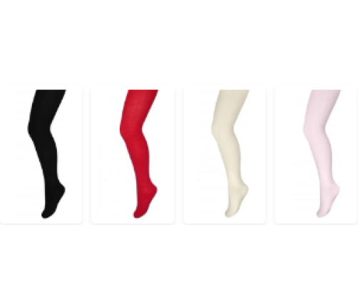 Milusie Rajstopy Dziewczęce Gładkie Mix Kolorów 104-110