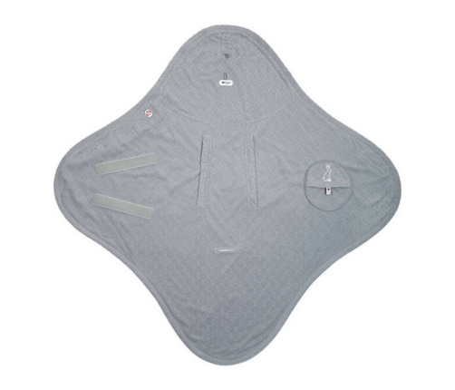 Lodger Polarowy Wielofunkcyjny Otulacz Do Fotelika Samochodowego Szary Fleece Drizzle